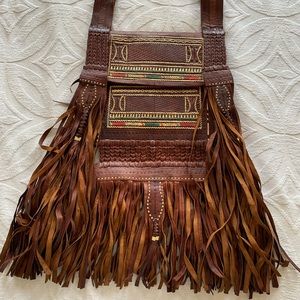 Vintage Moroccan Leather Bag